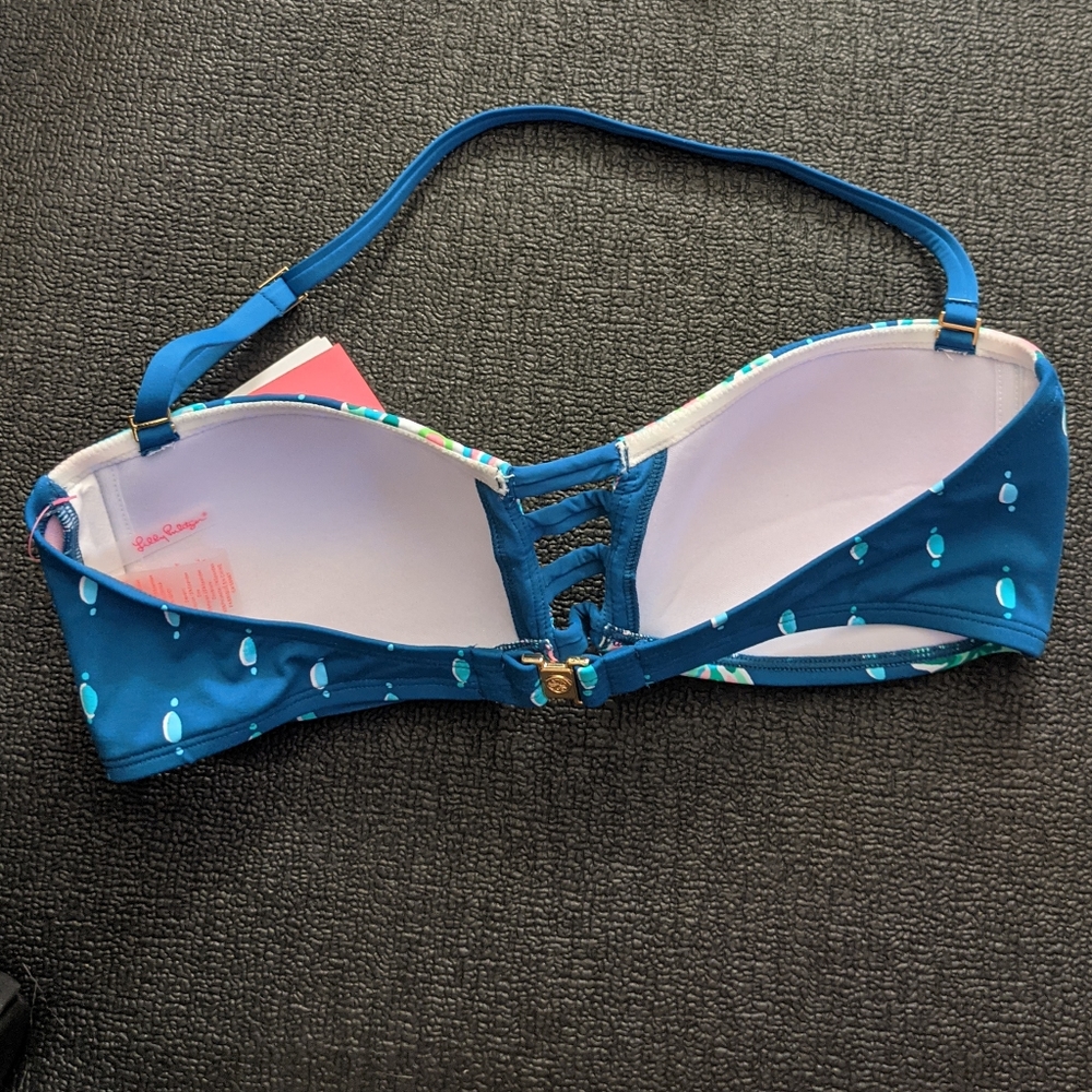 {Lilly Pulitzer} Brand New Bari Bandeau Bikini Top - Picture 7 of 10